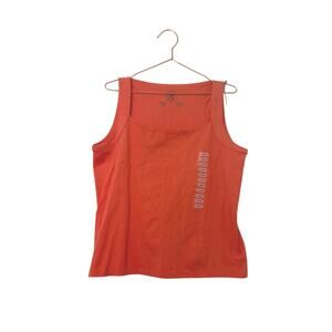 Chaus coral square neck  Tank Top size x-l new with tag